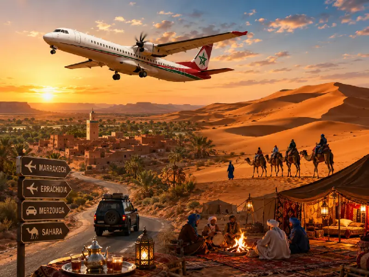 Vol de Marrakech au Désert de Merzouga