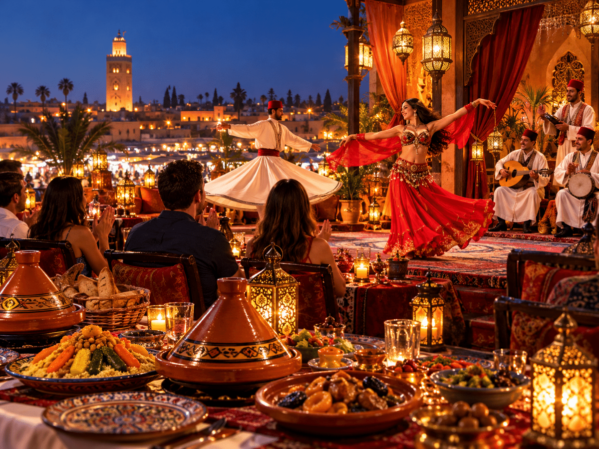 Dinner Show in Marrakech | Moroccan Food & Entertainment